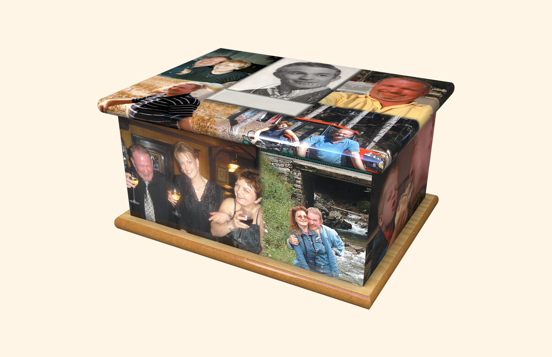 Terry Arter bespoke adult ashes casket